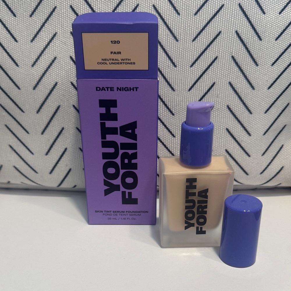 Youth Foria Date Night Skin Tint Serum Foundation - Fair (120)